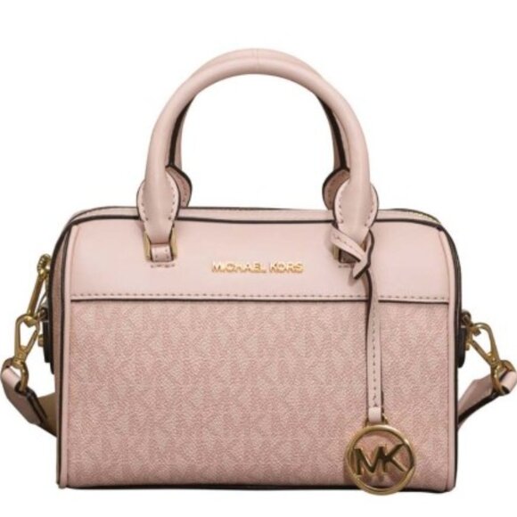 Michael Kors Light Powder Blush Medium Duffle Bag - Picture 1 of 10